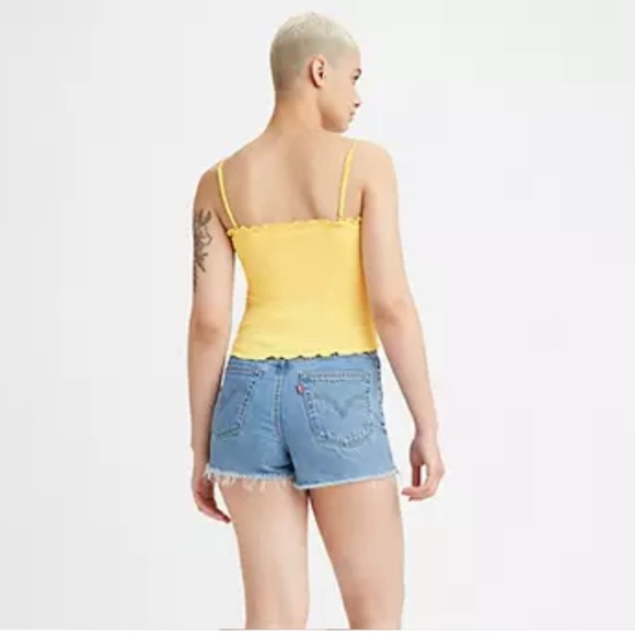 LEVI'S Shorts 501 Levis Shorts Mid Rise, Oxnard Athens - Light Wash - Picture 2 of 8